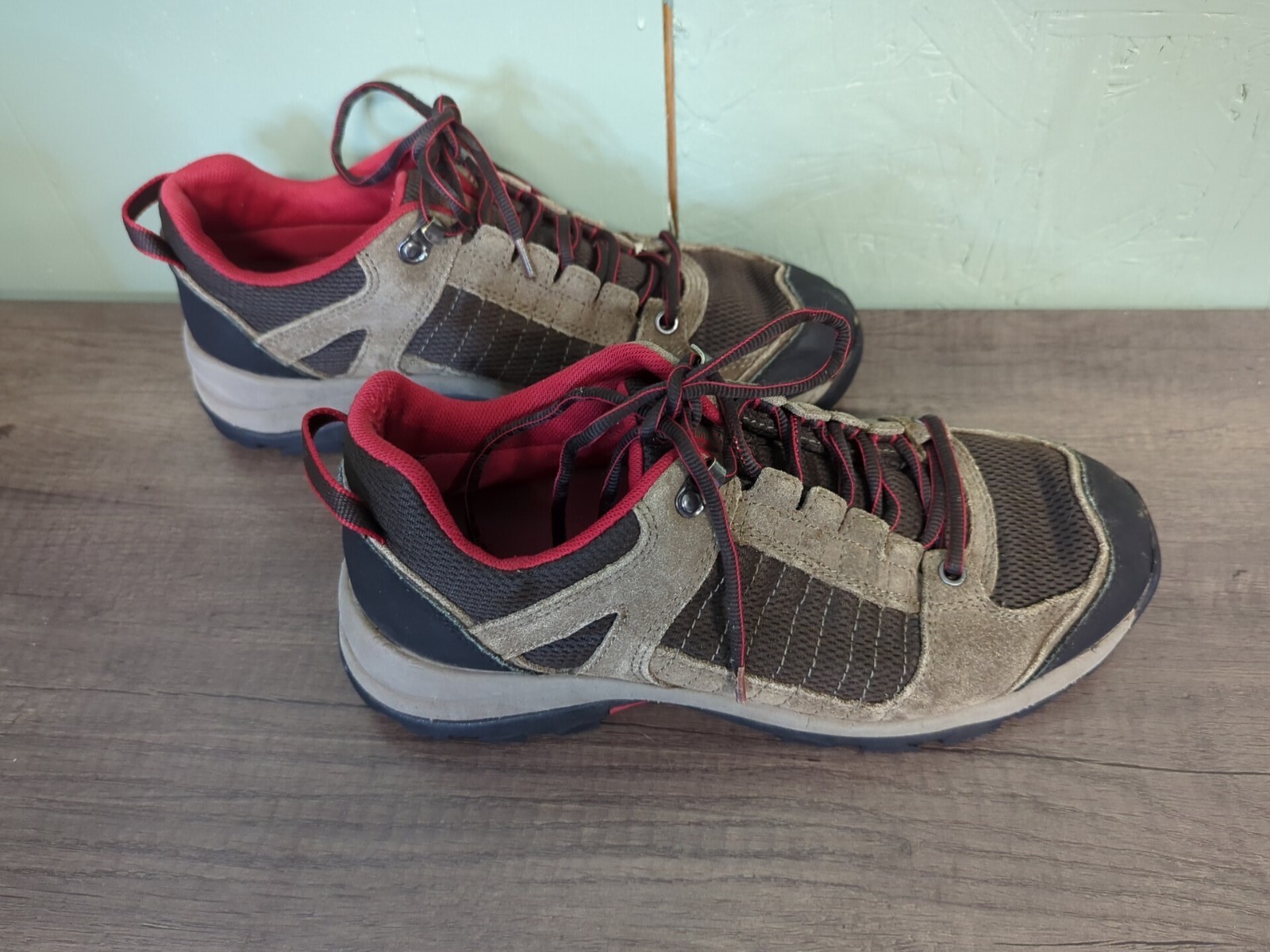 SAOLA Scarpe in rete jackpine larghe Duluth Trading da uomo 9 5 suola a a perno in pelle tomaia escursionismo