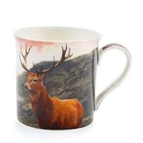 Leonardo Stag facing left Design Fine China Mug boxed eBay