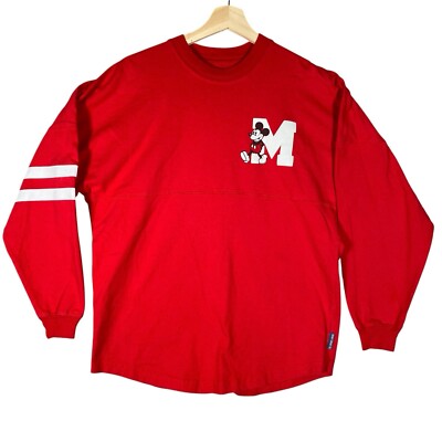 Disney Parks Spirit Jersey Adult XS Mickey Mouse Graphic Oversized