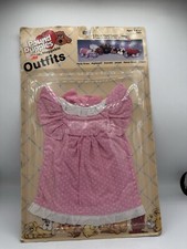 Vintage 1985 Tonka Pound Puppies Loveable, Huggable Outfits Pink Party Dress NOS