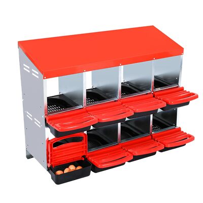  8 Room Metal Nesting Boxes for Chicken Chicken Nesting Box for Laying Eggs NEW