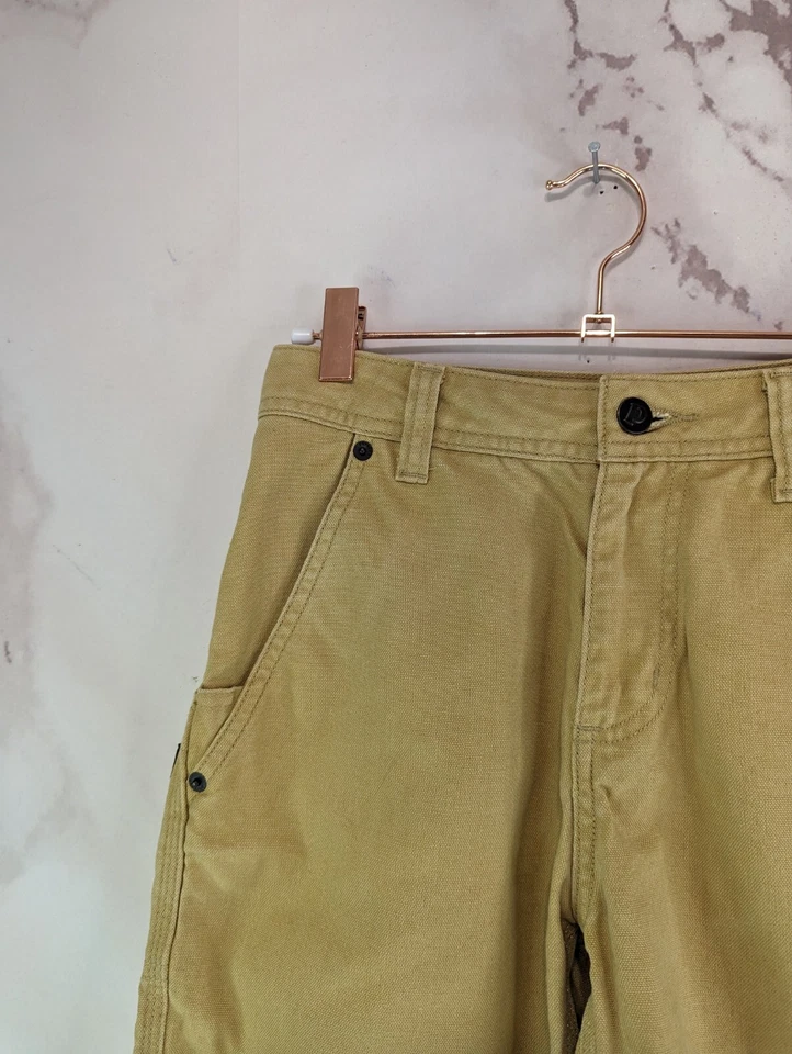 Shorts Patagonia Feminino 0 XS Marrom Todas as Estações Mistura de Cânhamo Roupa de Trabalho de Lona - Imagem 2 de 4