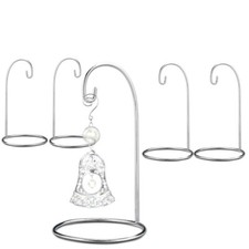 Ornament Display Stand - Set of 5 - Chrome Finished Metal - 1311-7