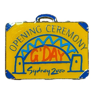 Sydney Olympics 2000 Opening Ceremony  Suitcase Olympic Lapel Pin Australia B531