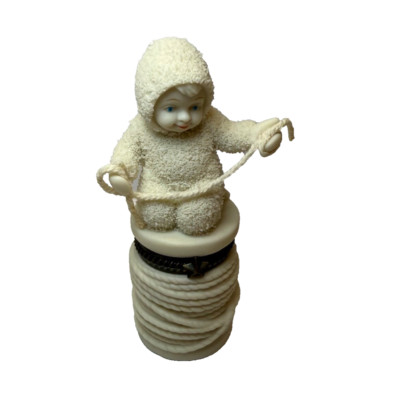 Snowbabies ''Thread of Hope'' Bisque Porcelain Hinged Trinket Box NIB