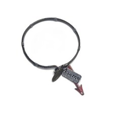 Plunder  Fierce  Arrow Charm Bracelet  Leather Wrap  NWT with Box