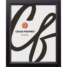 Black Wood Picture Frame .75" Modern Wall or Tabletop Display – Choose Size