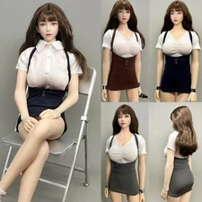 1/6 CJG-062 Short Sleeve Shirt & Belt Skirt Suit Costume Fit 12'' TBL JIAOU Acti