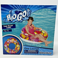 H2O Go Floating Heavy Duty Handle Candy Delight One Lounge Inflatable