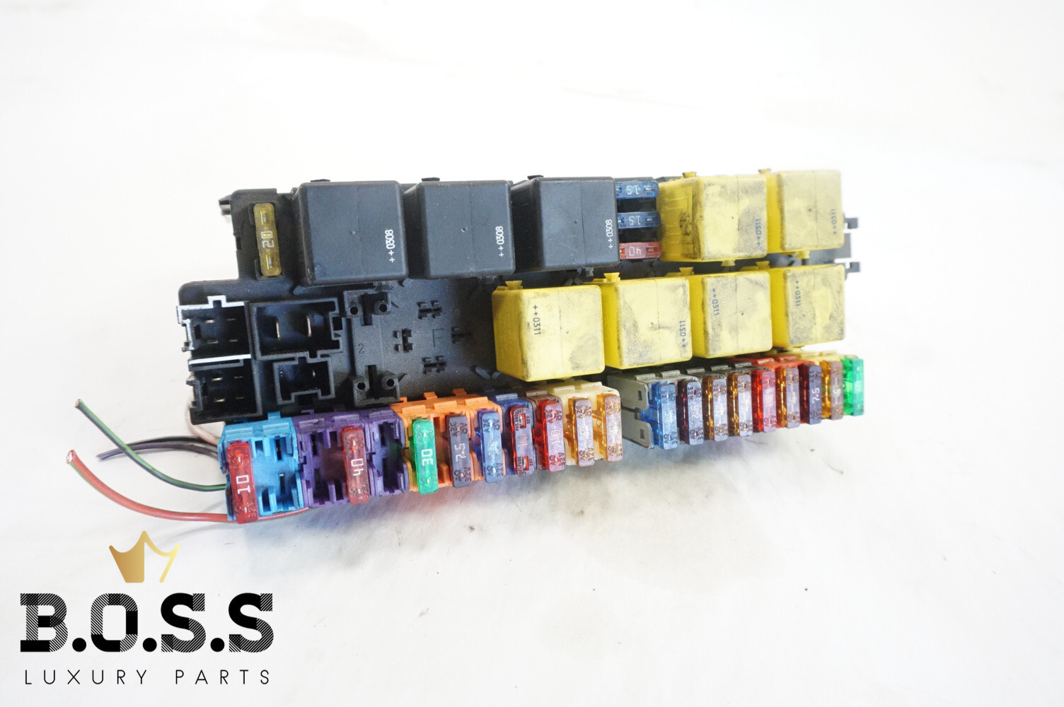 03-12 Mercedes R230 SL500 SL550 SLR Front Left SAM Fuse Box Control Module OEM