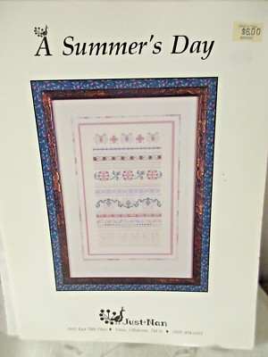 Just Nan A SUMMER'S DAY Counted  Cross Stitch Pattern