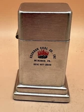 Vintage Heshbon Coal Co Advertising Zippo Barcroft Lighter NEW