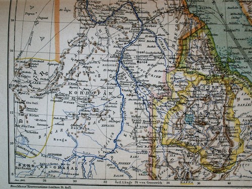 1931 Antica MAPPA STORIA EGITTO AFRICA EGITTO Geografia Arte Litografia STAMPA - Foto 5 di 5