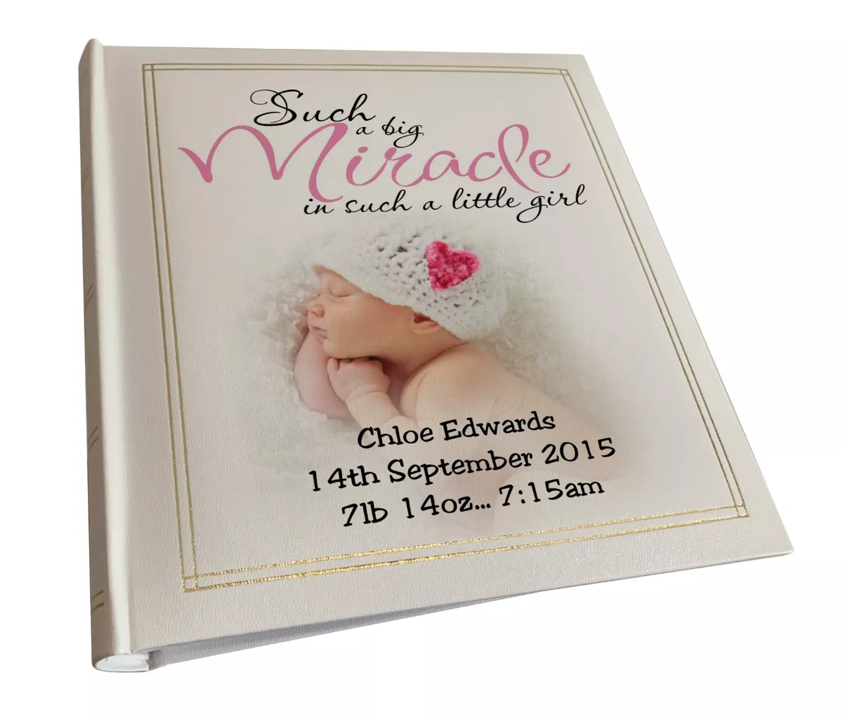 Personalised baby store photo album