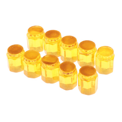 20 PC 1/12 Scale Dollhouse Miniatures Mini Food Jam Honey Jar Accessories Resin