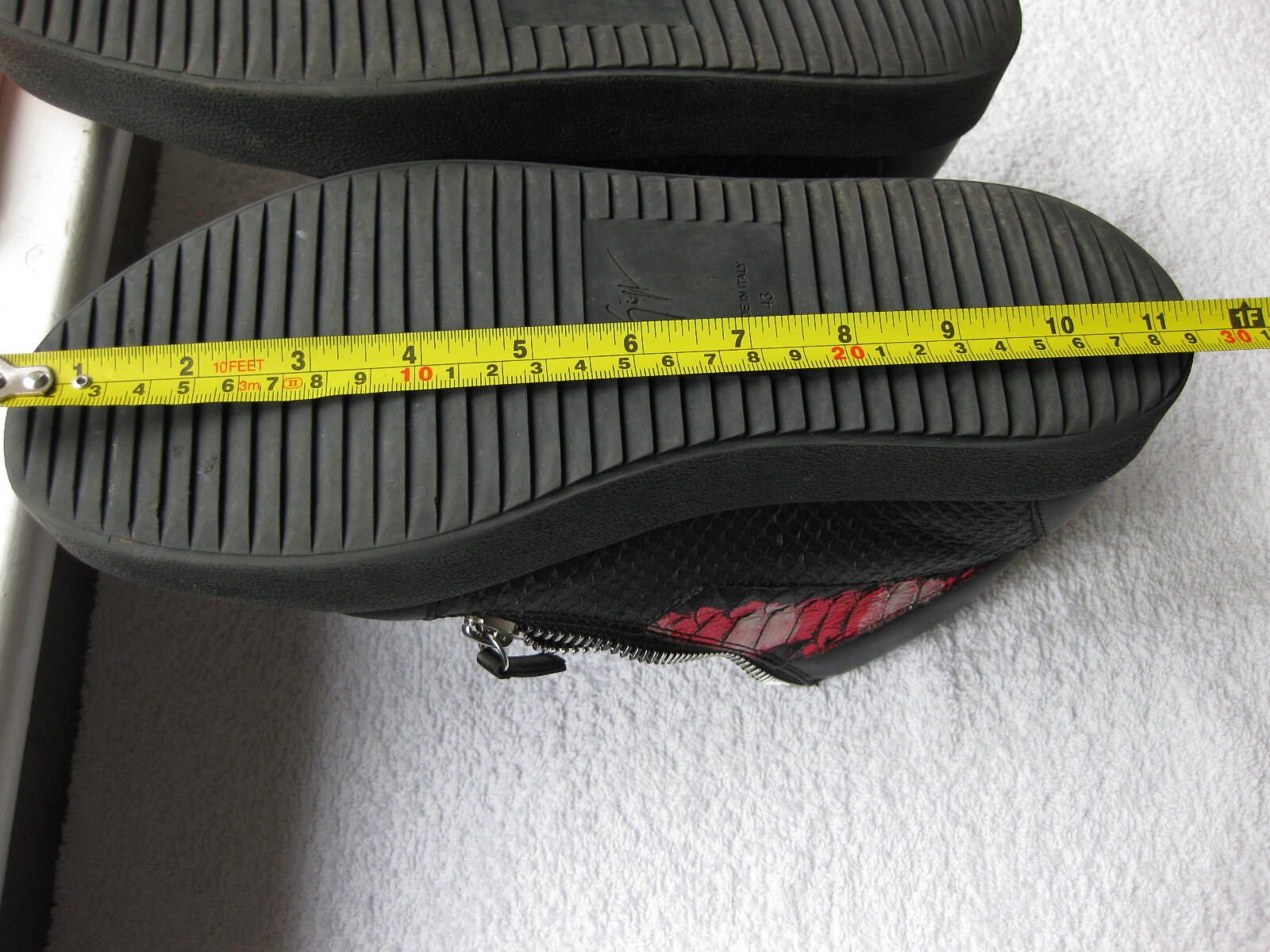 GIUSEPPE ZANOTTI Python -Embossed Mid-Top Sneaker… - image 10