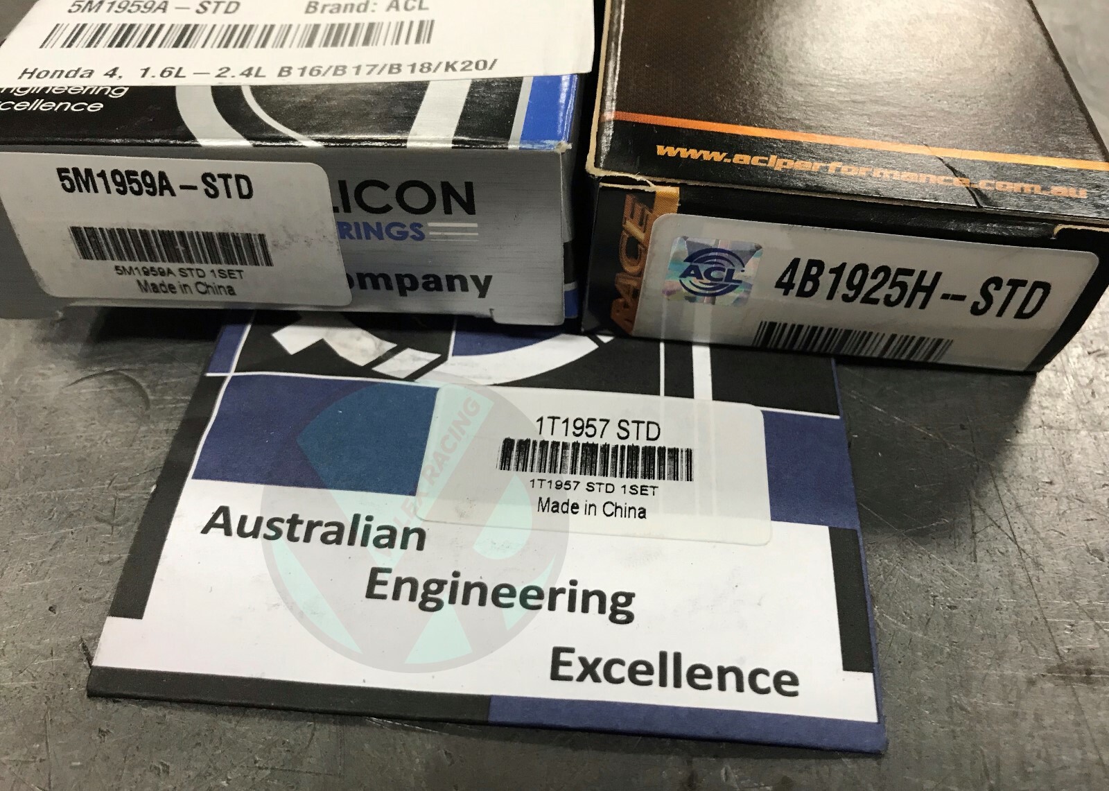Acl Race Bearing Set Rods Main Thrust 1t1957 4b1925h 5m1959a Gsr Itr B18c1 B18c5 Ebay Acl Race Bearing Set Rods Main Thrust 1t1957 4b1925h 5m1959a Gsr Itr B18c1 B18c5 Ebay