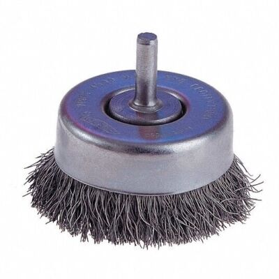 new Osborn 32006 - 2'' x 1/4'' x .014'' Crimped Wire Cup Brush, Steel Bristle, USA