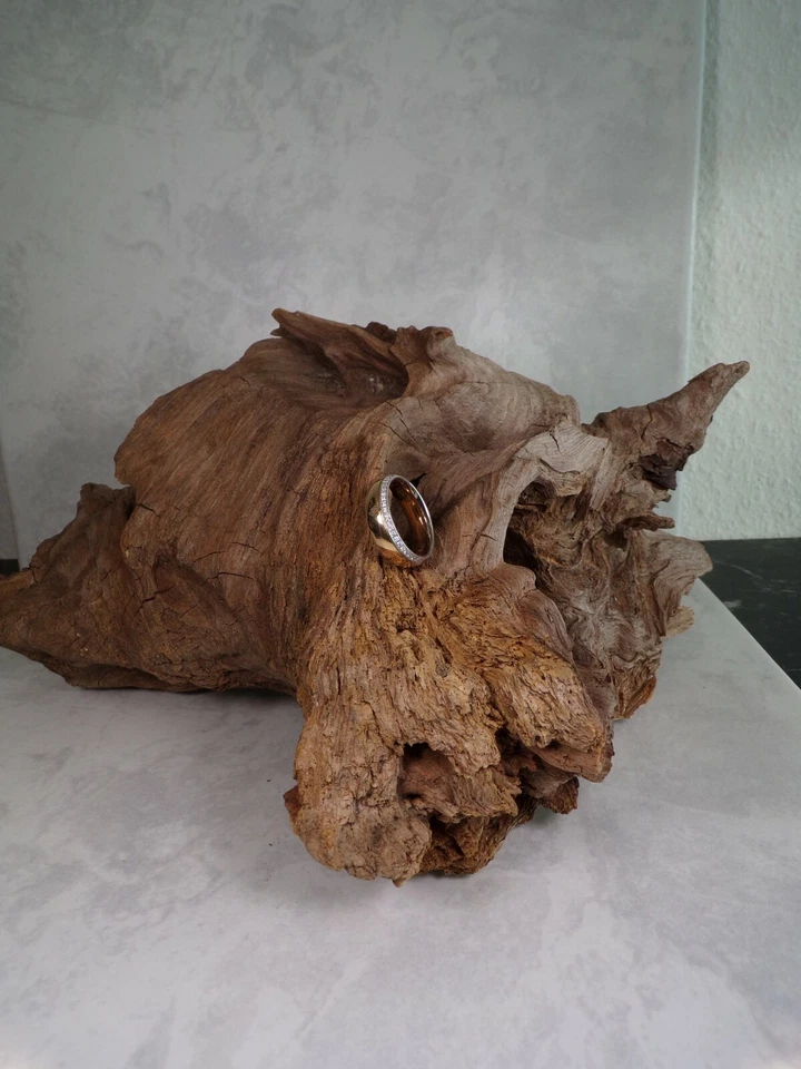 D30-14/ eleganter Bandring WG/GG 585 Fa. Gerstner ca. Gr. 54  Diamanten 0,12 ct. - Bild 3 von 4