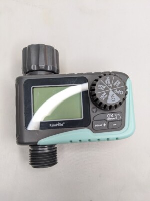SCRATCHED* RAINPOINT Sprinkler programmable Water Timer for Garden Hose 1 outlet
