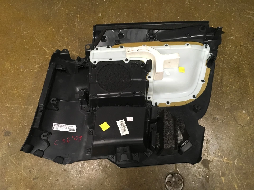 2009 VOLVO C30 REAR LEFT DRIVER SIDE INTERIOR DOOR PANEL TRIM COVER GRAY OEM+ - Image 3 of 4