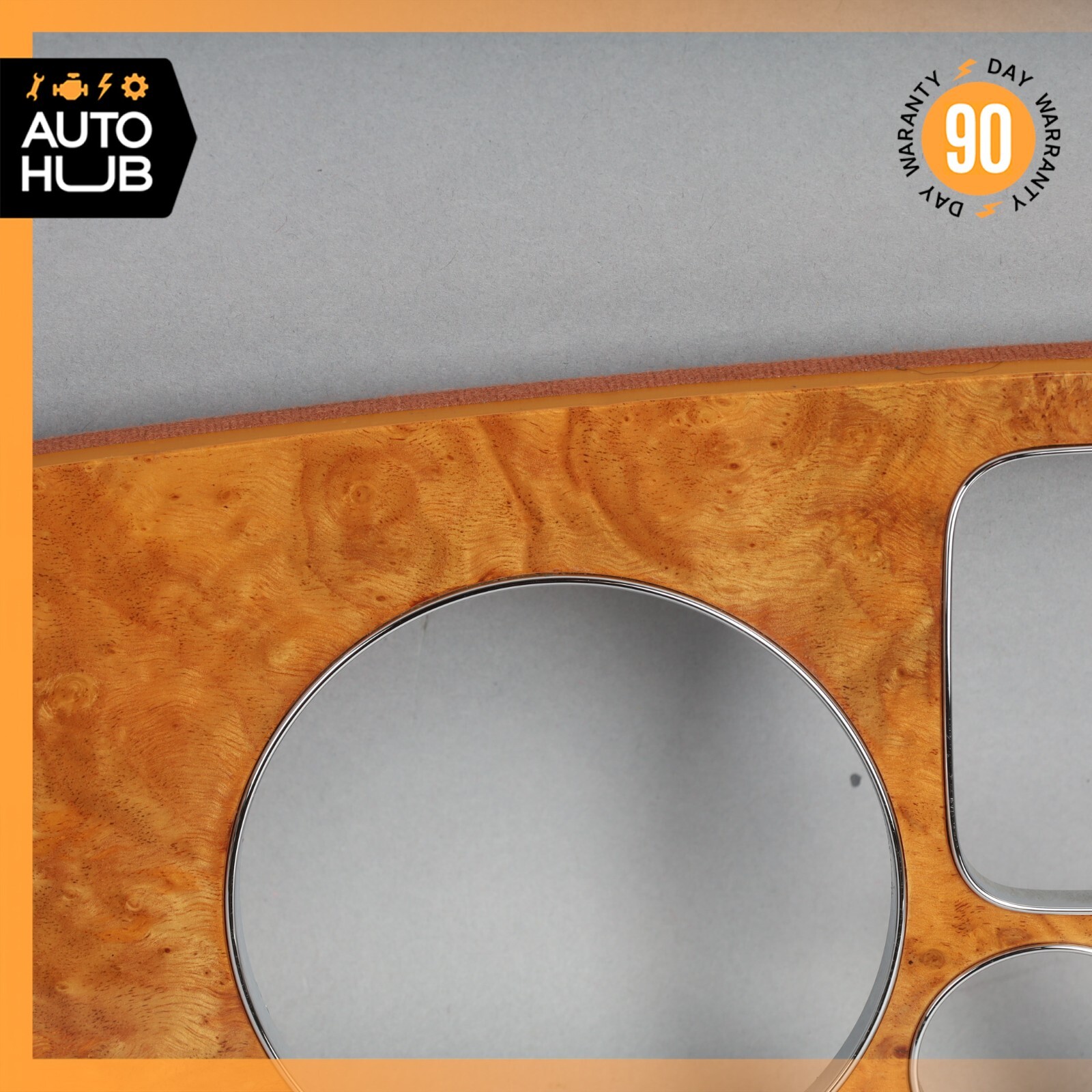 03-13 Bentley Continental GT GTC Dash Panel Speedometer Bezel Trim Wood OEM