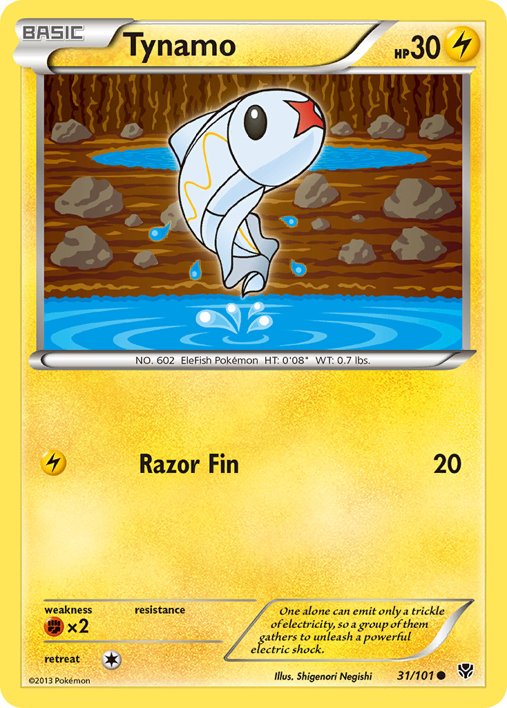 Tynamo 31/101 C Plasma Blast Pokemon NM/M