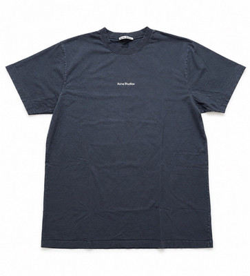 Acne Studios Center Logo T-Shirt XL Black 100% Cotton Portugal Oversized Tee