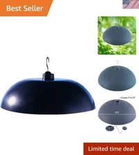 Weather-Resistant Squirrel Baffle: Two-Way Protection for Bird Feeders, Gray