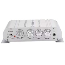 Mini ST-838 Power Amplifier 400W 12V 2.1Channel Powerful Stereo Audio HiFi Home
