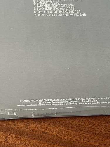ABBA Greatest Hits Vol 2 LP Original Atlantic SD 16009 Hype Sticker SEALED - Picture 9 of 10