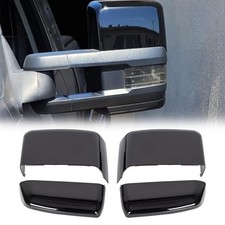 Tow Mirror Cover Caps Glossy Black Left Fit for Chevy Silverado 2014-2019