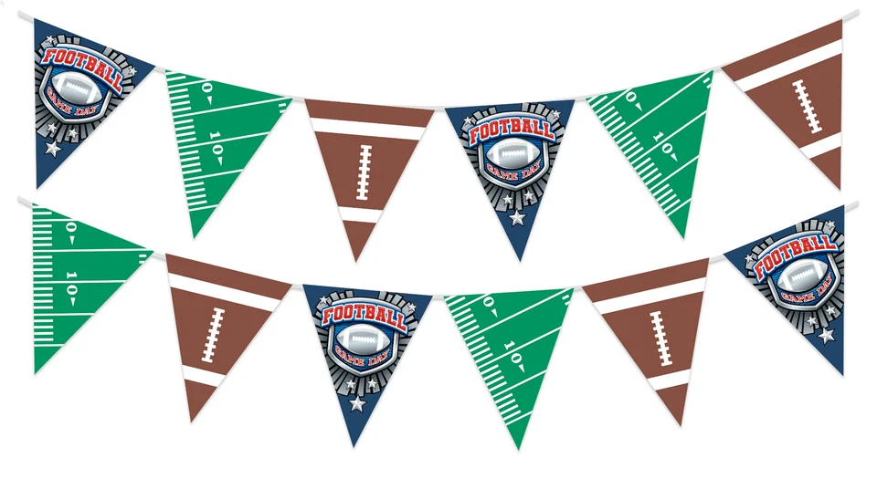 Treasures Gifted Football Banner Pennant for your Party Supplies 10z