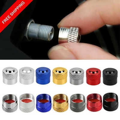 4pcs Aluminum Tire Valve Caps Dustproof Car Motorcycle Bike Universal Covers