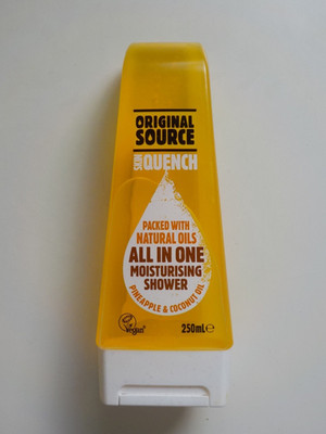 ORIGINAL SOURCE SKIN QUENCH PINEAPPLE COCONUT OIL MOISTURISING SHOWER Vegan250ml