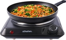 Schallen Single Plate Warmer Electric Cast Iron Heating Plate Catering Buffet