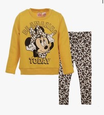 Disney Minnie Mouse Pullover Fleece Sweatshirt  Leggings Set Girls Size 5T