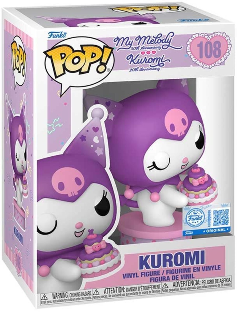 Sanrio - Kuromi With Cake - #108 - Special Edition - Anime - Funko Pop!