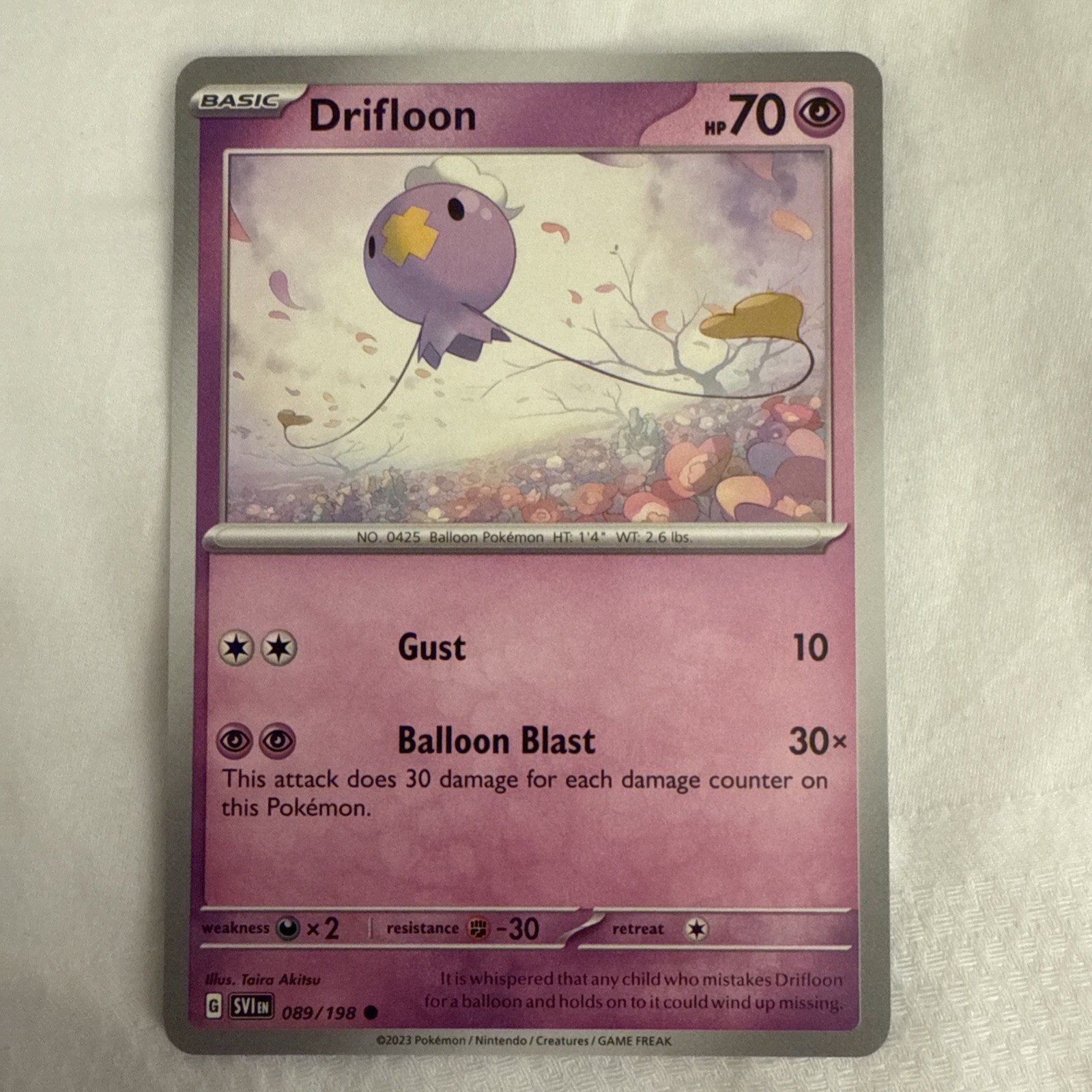Pokemon Scarlet & Violet 089/198 Drifloon
