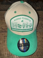 Animal Crossing Adjustable Cap Beige Green Difuzed
