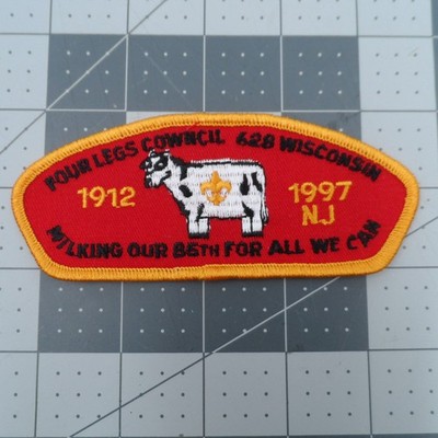 Four Lakes Council Milking Our 85th For All We Can Four Legs Cowncil BSA Patch