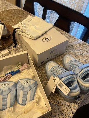 NEW* adidas Forum Buckle Low BAD BUNNY Blue Tint GY9693 | Size 4M/5W SHIPS ASAP