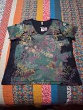 Gitano Vintage NWT 90's Floral Print Graphic T-Shirt Women’s Size 22/24
