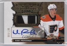 2016 Fleer Showcase Hot Prospects Autos 33/135 Ivan Provorov #159 Patch Auto ku3