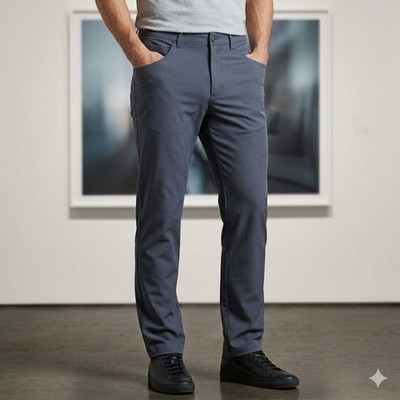 Public Rec Workday Pants Mens 36x32 Blue Grey Technical Performance Chinos