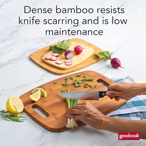 Bamboo Cutting Board 3-Pack, Eco-Friendly Knife-Friendly Boards, 6x9-Inch, - Image 4 of 4
