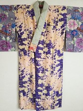 1930s,Antique Japanese Silk Kimono , gown, Dressing,Lingerie, Nightwear,129