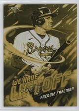 2021 Topps Fire We Have Liftoff Gold Minted Freddie Freeman #WHL-3 1i0v