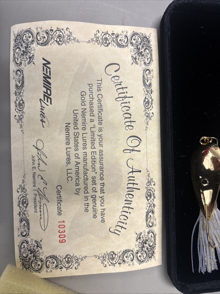 Nemire Lures -Limited Edition -Red Ripper Series - Certificate of ...