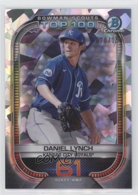 2021 Bowman Scouts Top 100 Atomic Refractor 20/150 Daniel Lynch Rookie RC 0b67